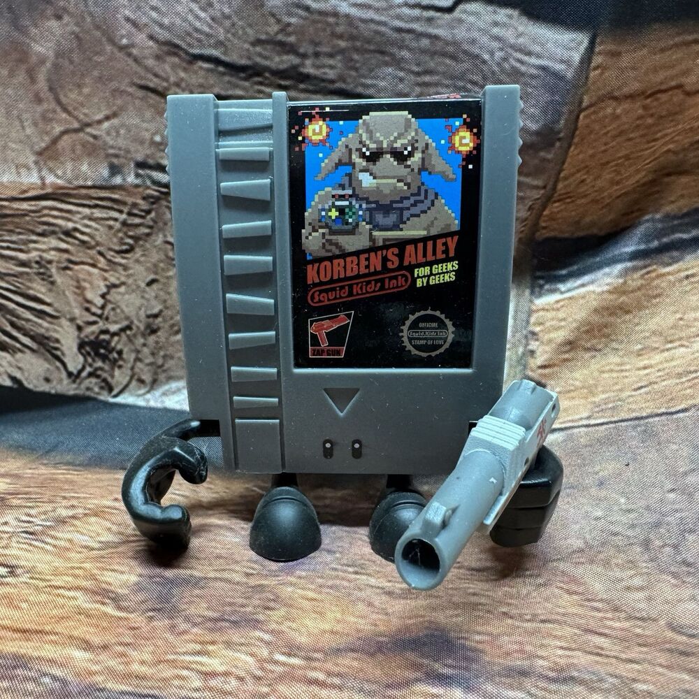 Squid Kids Ink Korben’s Alley 10-Doh Figure So Analog Loot Crate NES With Gun